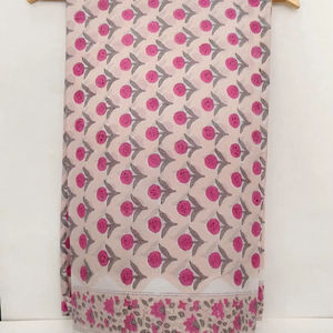 Tela de Voile 100% Algodón Puro con Estampado Floral a Mano, Suave y Transpirable, por Metro, para Confección de Vestidos de Niña - Product Image 1