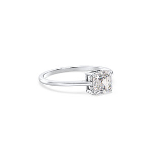REYES Minimalist CVD HPHT Lab Grown Diamond Everyday Wear Fine Jewelry 14K White Gold Engagement Wedding Gift Rings For Women - Product Image 3