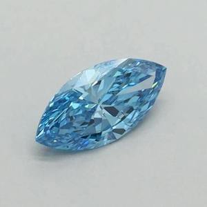 Piedra Suelta Certificada por IGI para Anillos de Compromiso Personalizados, Diamante Cultivado en Laboratorio de 2 Quilates, Corte Brillante Redondo, Azul Intenso, Claridad VS1 - Product Image 3