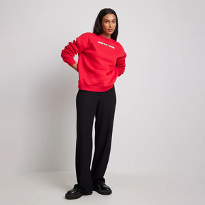 Sudadera Oversize para Mujer, 100% Algodón, con Logo Personalizado, Cuello Redondo, Estilo Urbano, Sudadera Blanca al por Mayor, Sudadera Personalizada para Mujer - Product Image 5