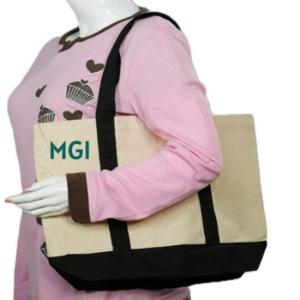 Bolsa de Mano Extra Grande de Lona 100% Algodón, Ecológica, Multiusos, Resistente, para Compras, Playa, con Logotipo Personalizado, Reutilizable - Product Image 2