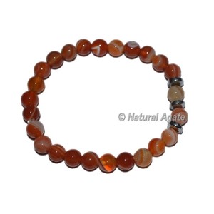 Bracelet en cornaline rouge avec breloque papillon – Vente en gros – Bracelet en perles de cornaline naturelle - Product Image 2