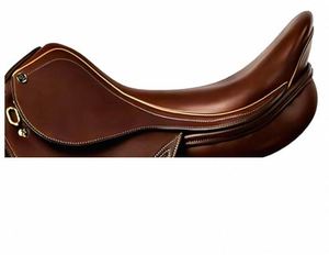 Selle d'équitation anglaise en cuir faite à la main avec arceau en plastique pour activités équestres personnalisées - Product Image 3