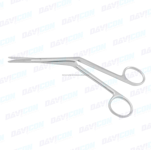 Tijera Nasal de caballero estándar, profesional, alta calidad, curvada de 18cm, tijeras médicas, superventas - Product Image 2
