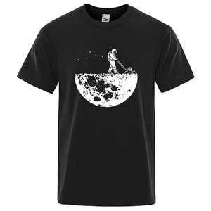 T-shirt pour hommes, professionnel, de haute qualité, en mélange de coton, imprimé Lunar Cleaner, décontracté, cool, ample, col rond, dernier design - Product Image 1
