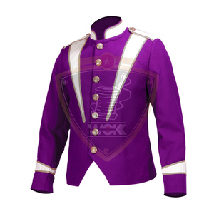 Veste d'uniforme de parade de fanfare de luxe en polyester et coton avec doublure intérieure en soie WOK Industries - Product Image 1