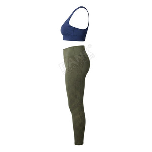 Ensemble de yoga pour femmes, tenue de fitness légère et douce, leggings taille haute, soutien-gorge de sport pour l'exercice, l'entraînement et la musculation - Product Image 3