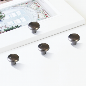 Zinc Alloy Round Cabinet Knob Matte Anti-Corrosion Drawer Pull Handle Kitchen Bathroom Bedroom Dining Hardware Materials - Product Image 2