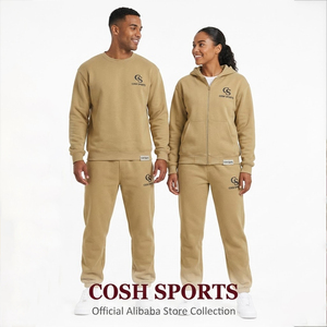 ผู้ผลิต OEM ODM กางเกงจ็อกเกอร์สีกากี เอวยางยืด มีเชือกผูก ขากางเกงแบบรัดขอบ ทรงหลวม สวมใส่สบาย กางเกงผ้าฟลีซสำหรับผู้ชายและผู้หญิง - Product Image 1