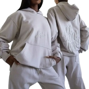 2024 personnalisé 400-600GSM poids lourd haut court à capuche 100% coton pull grande taille femmes mode culture sweats à capuche sweats - Product Image 1