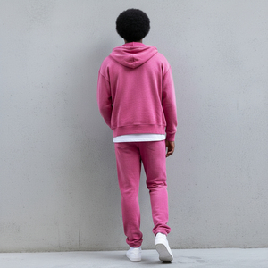 Wholesale Customized 100% Cotton Fleece Printed 2-Piece Set Regular Fit Midweight Winter Casual Wear Hoodie Sweatpants Men's - Product Image 3