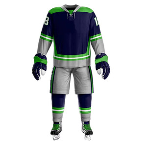 High Quality Custom Made Design Ice Hockey Uniform Sports Wear Plus Size Lightweight Ice Hockey Uniform For Players - Product Image 1