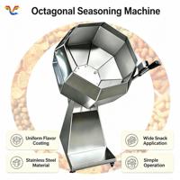 Mélangeur automatique octogonal pour assaisonnement, machine à tambour pour le mélange de saveurs de chips de pommes de terre