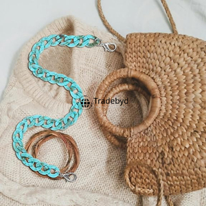 Fashion Trend Resin Chain Necklace Offset Waterproof Lightweight Unique Jewelry for Women Statement Accessories Tradebyd - Product Image 2