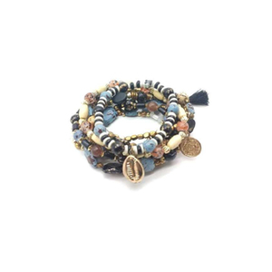 Fashion Trendy Multi Layer Beaded Bracelet <b>Set</b> Handmade Unisex for Party Casual Wedding Wear and Gift - Product Image 1