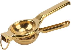 Exprimidor de limones de acero inoxidable duradero con mango resistente para extraer jugo de lima, limón y cítricos pequeños sin problemas. - Product Image 2