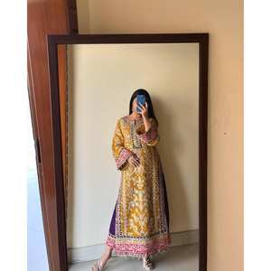 Conjunto de Top y fondo de mujer de diseñador con Dupatta para ropa de fiesta - Product Image 3