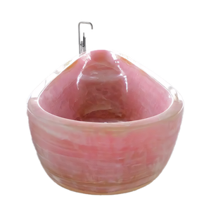 Bañera de mármol ónix pulido de piedra natural de lujo hecha a medida para decoración de baños de hotel a un precio razonable - Product Image 3