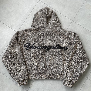 Wholesale Manufacturer Pocket Double Layer Cropped Jacket Acid Washed <b>Men</b> Custom Reversible Zip Hoodies 100% Cotton Quick Dry - Product Image 3