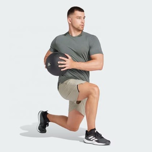 Conjunto de Camiseta y Pantalones Cortos Deportivos para Hombre, Ropa Deportiva Informal para Gimnasio, Camiseta de Manga Corta con Logotipo de Marca - Product Image 4