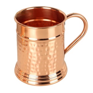 Handmade Copper <b>Mug</b> With Handle <b>Vintage</b> Design Hammered Finish Drinkware - Product Image 1