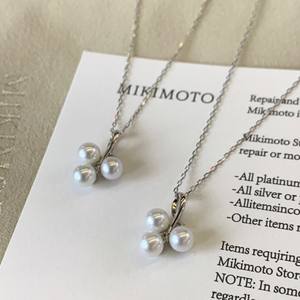 Exquisito Collar de Plata de Ley S925 de M Home con Colgante de Perla de Agua Dulce Natural de 4.5-5mm, Collares con Luz Intensa - Product Image 2
