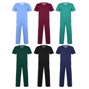 High Waist Hospital Scrubs <b>Doctor</b> Uniforms Nursing Women Scrubs Uniforms Scrubs Short Sleeve Uniforms Joggers <b>Sets</b> With Logo - Product Image 6