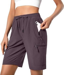 Shorts pour femmes de qualité supérieure, respirants, best-sellers, 100% coton, taille élastique, boutons, style sportif. - Product Image 6