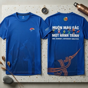 เสื้อยืดกีฬาแห้งเร็วสำหรับการแข่งขันวิ่งและการมีส่วนร่วมในกิจกรรมชุมชน - Product Image 4