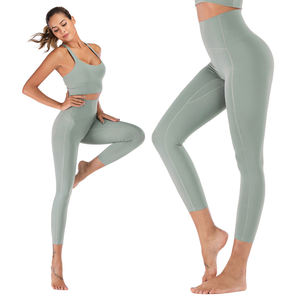 Vêtements de fitness pour femmes, hauts de yoga sans couture, couleurs unies, manches longues, crop tops de sport, ensembles de yoga respirants et à séchage rapide - Product Image 6