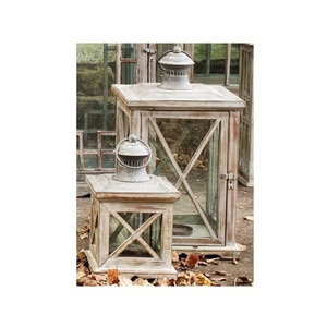 Noble India Exports - Farol de Madera Hecho a Mano para Decoración de Salón, Bodas, Acción de Gracias y Decoración de Estilo Rústico - Product Image 6