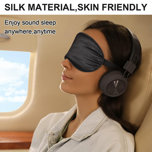 Customized Travel Wear <b>Eye</b> Cover <b>Masks</b> 100% Silk Breathable Deep Sleeping <b>Masks</b> 4 Season Lightweight Light Blocking <b>Masks</b> - Product Image 5