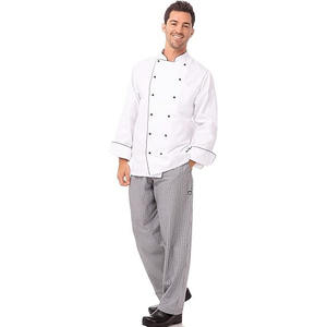 Ensemble d'uniformes de chef en sergé de coton sur mesure de haute qualité pour hôtels et restaurants, design unisexe lavable, uniformes pour le personnel hôtelier - Product Image 1