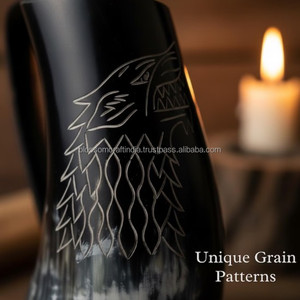 Taza de Cuerno de Búfalo Hecha a Mano, Material Rústico y Elegante, Textura Premium, Diseño Único y Tradicional, Idea de Regalo Decorativa - Product Image 2