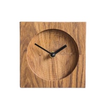 Horloge murale en bois sculpté au quartz, design moderne et minimaliste, décorative, artistique, artisanale, pour la maison