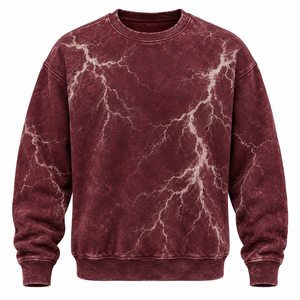 High Quality <b>Sweater</b> Stone Washed <b>Vintage</b> Hoodie 380GSM Solid Anti-shrink Casual Acid Washed Winter Button Hoodies High Street - Product Image 5