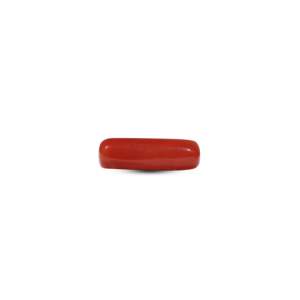 High Quality 5.5 Carat Synthetic Red Coral Cabochon Loose Gemstone Lot for Earring Making - Product Image 1