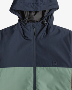 Men's Waterproof Breathable Windbreaker Jacket Top Popular Color <b>Block</b> Rain Jacket Plus Size Windproof for Outdoor Use - Product Image 4