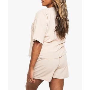 Conjunto de ropa transpirable de dos piezas para mujer, diseñado para brindar comodidad durante salidas informales, viajes, uso diario y un estilo de vida relajado. - Product Image 2