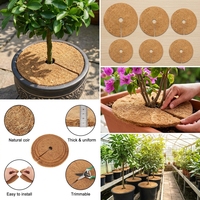 Alas Pelindung Pohon Bulat Modern dari Serat Kelapa Alami, Penahan Kelembapan, Penutup Pelindung Pohon, Biodegradable, Dapat Digunakan Kembali