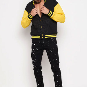 Chaqueta Ligera Tipo Letterman para Hombre, Corte Regular y Estilo Versátil, Chaqueta de Invierno Adecuada para Ocasiones Formales - Product Image 3