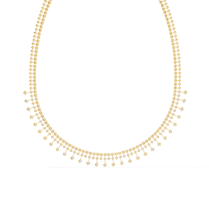 สร้อยคอเพชรเลี้ยงในห้องปฏิบัติการ ดีไซน์ดาวฉลุลาย ทองคำ 10K 14K 18K พร้อมจี้รูปเหรียญและโซ่แบบ Paperclip - Product Image 2