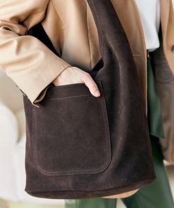 Bolsos Hobo de cuero de gamuza Vintage de la mejor calidad, bolsos de mano informales de moda para mujer, bolsos informales para todos los días - Product Image 1