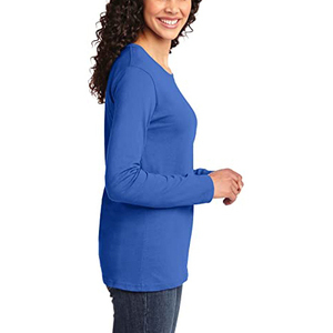 Camiseta de Verano de Alta Calidad para Gimnasio, Talla Grande, para Mujer, al por Mayor, Informal, 100% Algodón, Cuello Redondo, Hombros Caídos - Product Image 3