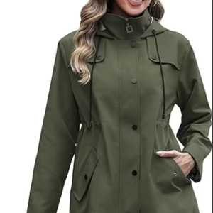 Wholesale Designer <b>Men</b> <b>Long</b> Winter Outdoor Windbreaker <b>Jacket</b> Stand Collar Vintage Style Lightweight Windproof Waterproof Front - Product Image 1