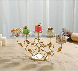 High Demand Brass Cake Stand for Formal Events and Gatherings for Cake and <b>Dessert</b> Displays from India - Product Image 3