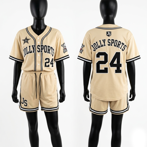 Women baseball jersey and shorts <b>set</b> 200 GSM breathable polyester mesh black contrast trim custom sublimation print Women's <b>Set</b> - Product Image 6