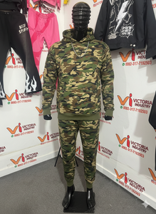 Sudadera con Capucha para Hombre, 100% Algodón, Corte Regular, Diseño de Camuflaje 3D con Bolsillos, Estilo Casual, Temporada Otoño, Venta al Por Mayor - Product Image 3