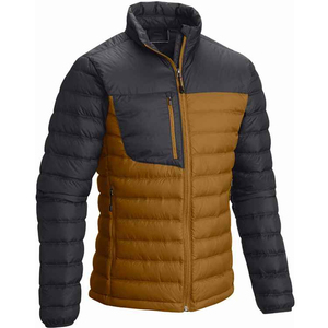Winter Thick Puffer Insulated <b>Packable</b> Warm Duck <b>Jacket</b> 100% Nylon Stand Collar Unisex Outdoor Clothing - Product Image 1