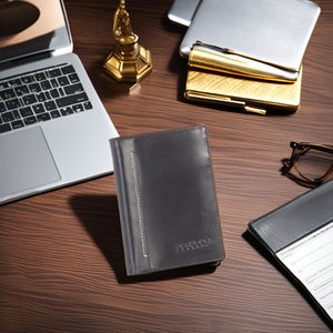 Nueva Cartera Corta para Hombre, Estilo Ejecutivo, con Cierre Horizontal, Delgada, para Tarjetas - Product Image 5